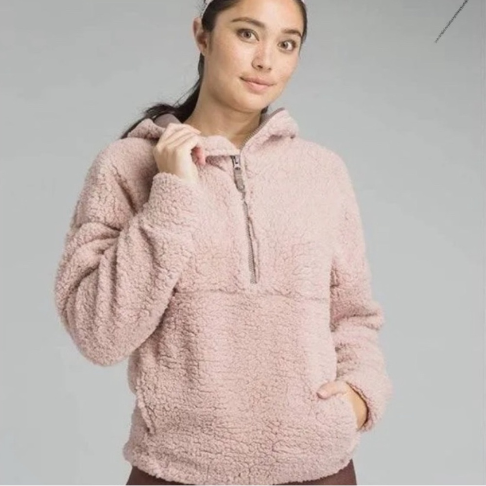 Prana permafrost half-zip fleece Mauve Pink. Size M
